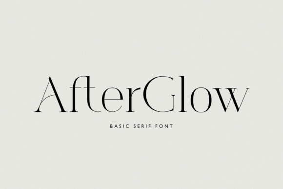 Afterglow: A Typeface for Timeless and Elegant Design