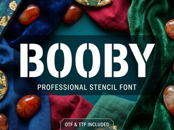 Booby: The Industrial Typeface for Bold Branding