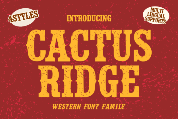 Cactus Ridge: The Western Font with Authentic Charm