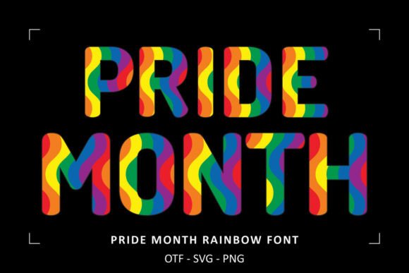 Celebrate with Pride Month Rainbow: A Font for Vibrant Projects