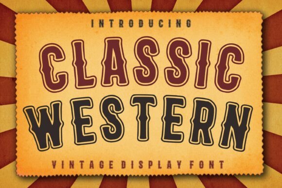 Classic Western: The Authentic Typeface for Bold Branding