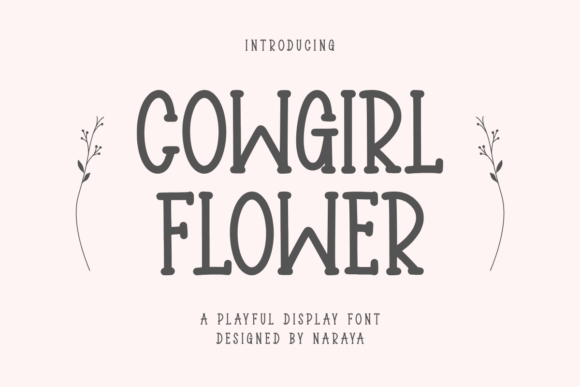 Cowgirl Flower: A Playful Handwriting Font for Creative Projects