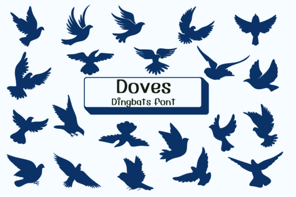 Doves Font: A Sketched Dingbat for Creative Soul
