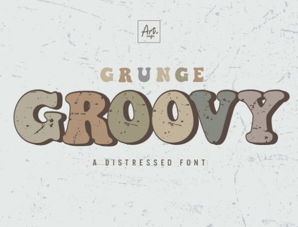 Grunge Groovy: Your Go-To Typeface for Authentic Retro Design