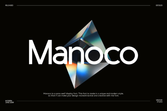 Manoco: The Sleek Sans Serif for Modern Brands