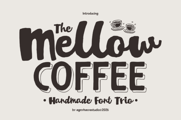 Mellow Coffee: A Font Trio for Warm, Handcrafted Designs