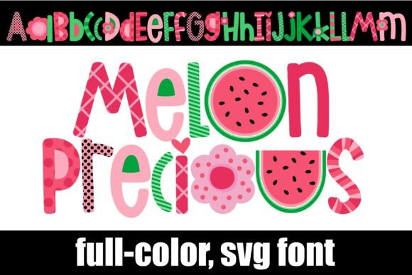 Melon Precious: A Playful Display Font for Creative Projects