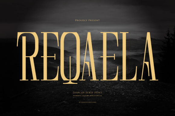 Reqaela: Crafting Cinematic Elegance in Every Letterform