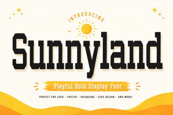 Sunnyland: The Bold Display Font That Brings Retro Sunshine to Your Projects