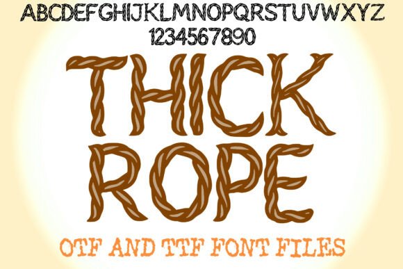 Thick Rope: A Typeface for Bold, Rugged Branding