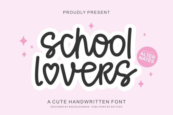 Unleash Creative Motion with the School Lovers Font