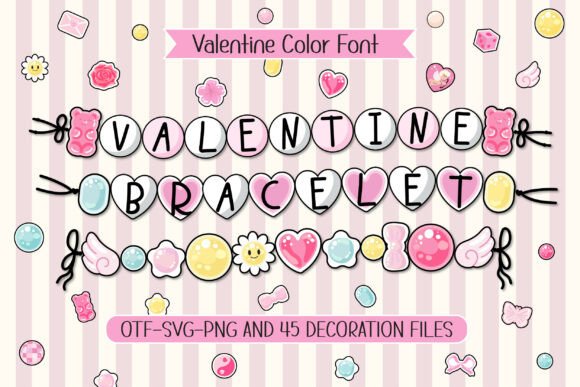 Valentine Bracelet: A Sweet Beaded Typeface for Creative Projects