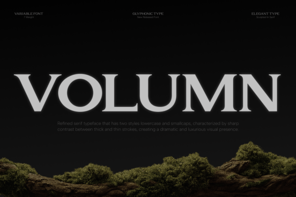 Volumn: A Serif Typeface for Luxury Branding